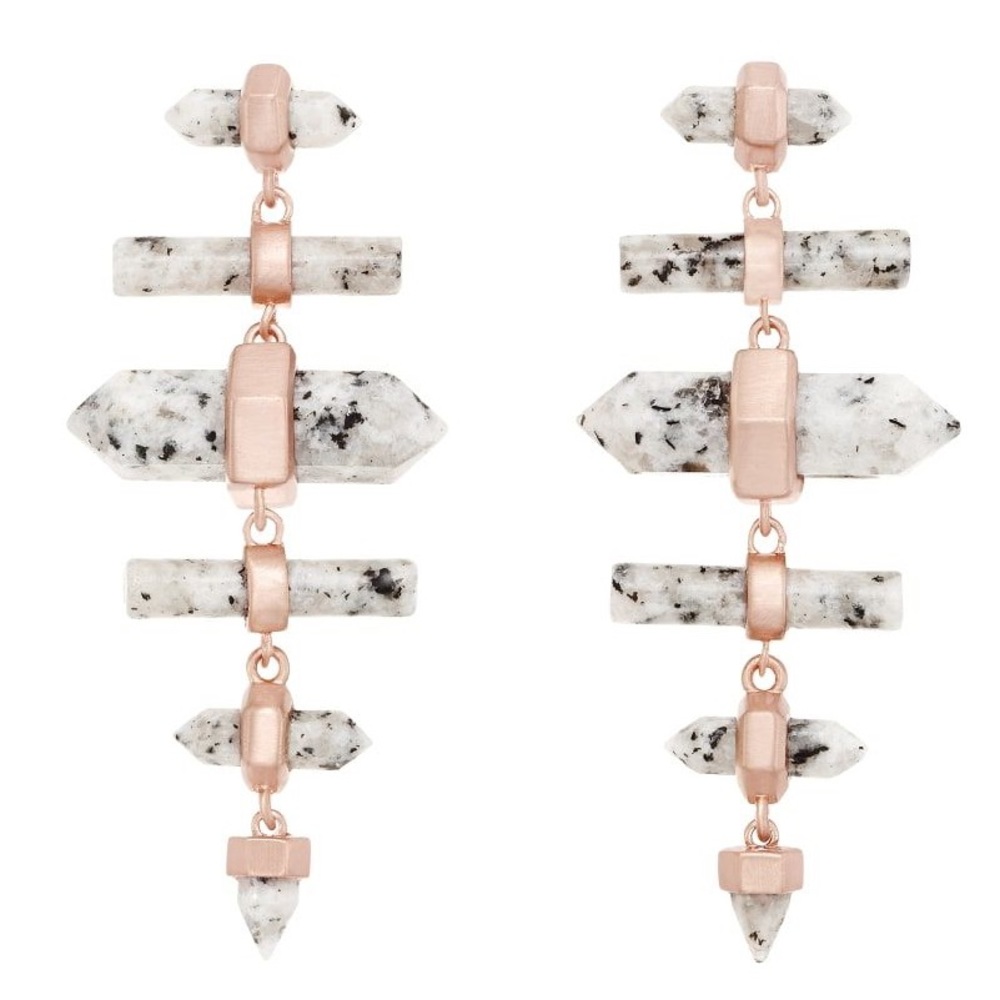 Kendra Scott Talia Earrings in Gray Granite